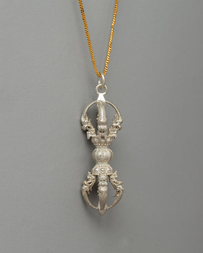 Silver Vajra Locket | A Symbol of Strength