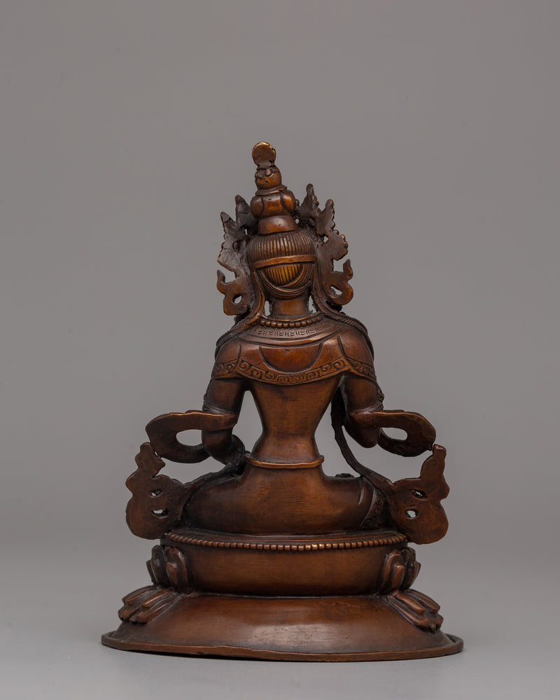 Oxidized Copper Vajrasattva Statue | Tibetan Buddhist Deity