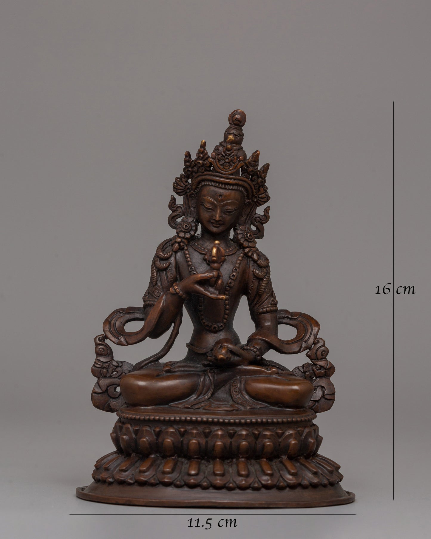 Oxidized Copper Vajrasattva Statue | Tibetan Buddhist Deity