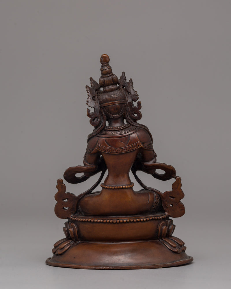 Vajradhara Sculpture In Embracing Mudra | Dharmakaya Buddha Artwork