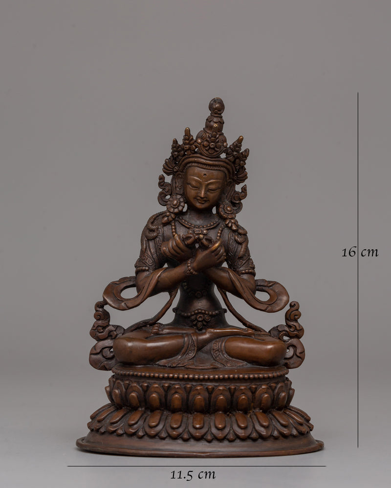 Vajradhara Sculpture In Embracing Mudra | Dharmakaya Buddha Artwork