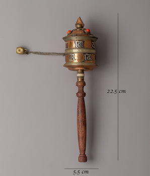 Spiritual Handheld Prayer Wheel | Handheld Tibetan Prayer Wheel