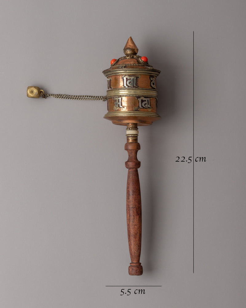 Spiritual Handheld Prayer Wheel | Handheld Tibetan Prayer Wheel