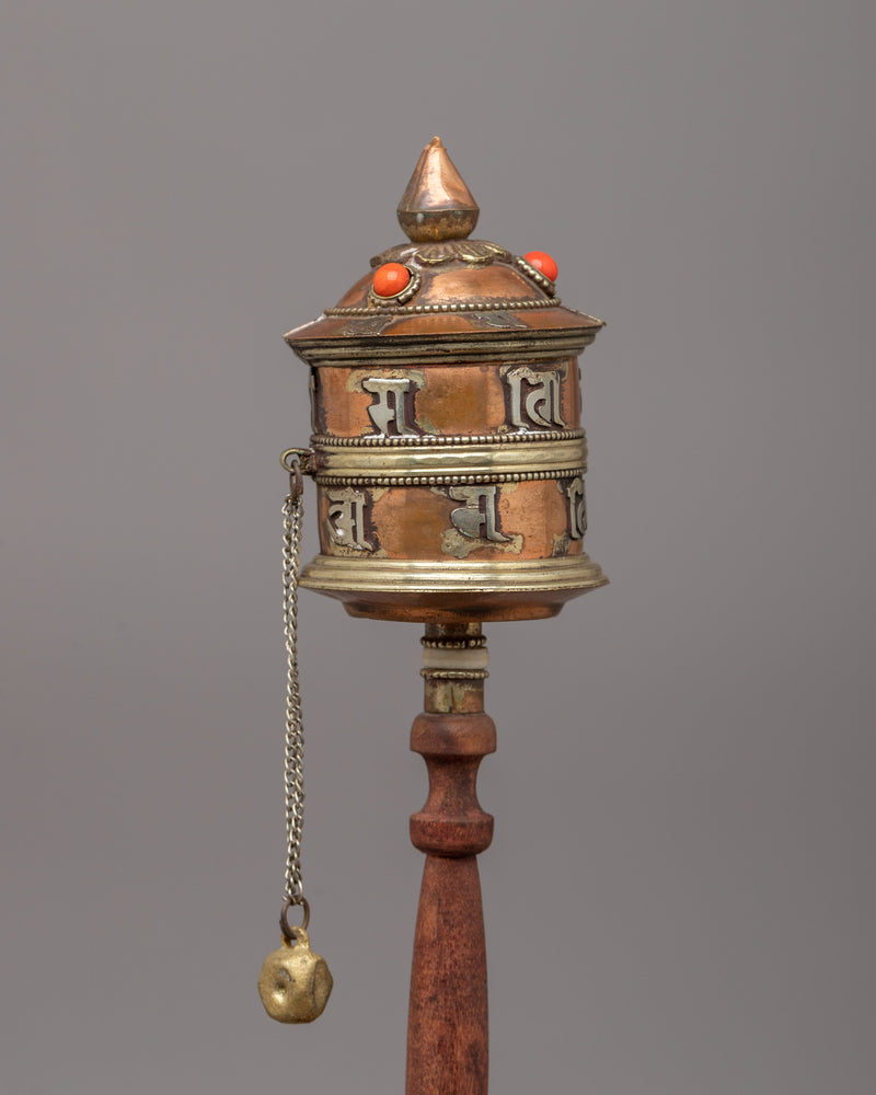 Spiritual Handheld Prayer Wheel | Handheld Tibetan Prayer Wheel