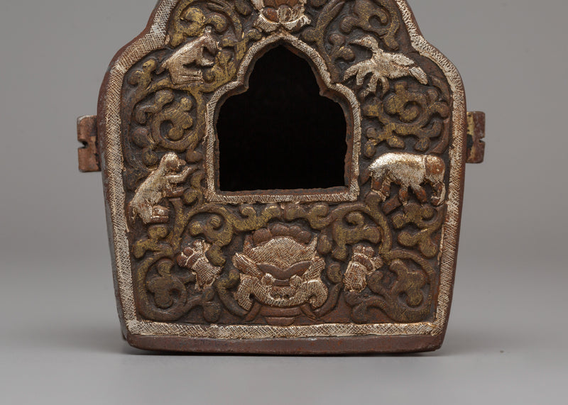 10cm Ghau Small Prayer Box | Meditation Dharma Decor