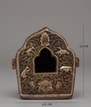 10cm Ghau Small Prayer Box | Meditation Dharma Decor