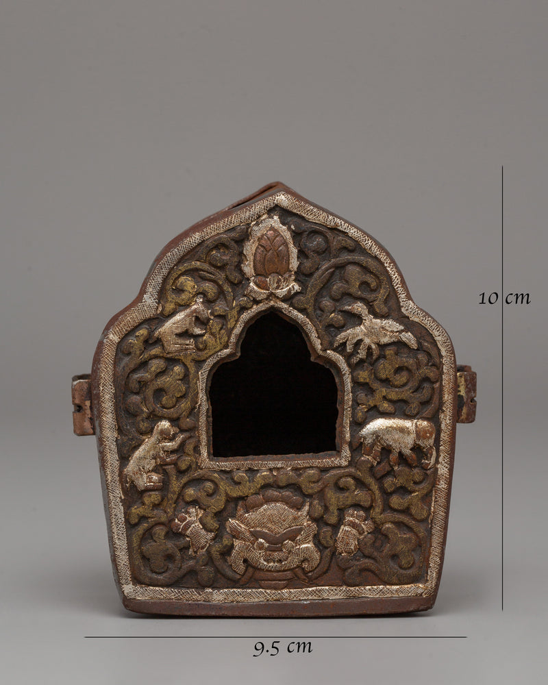 10cm Ghau Small Prayer Box | Meditation Dharma Decor