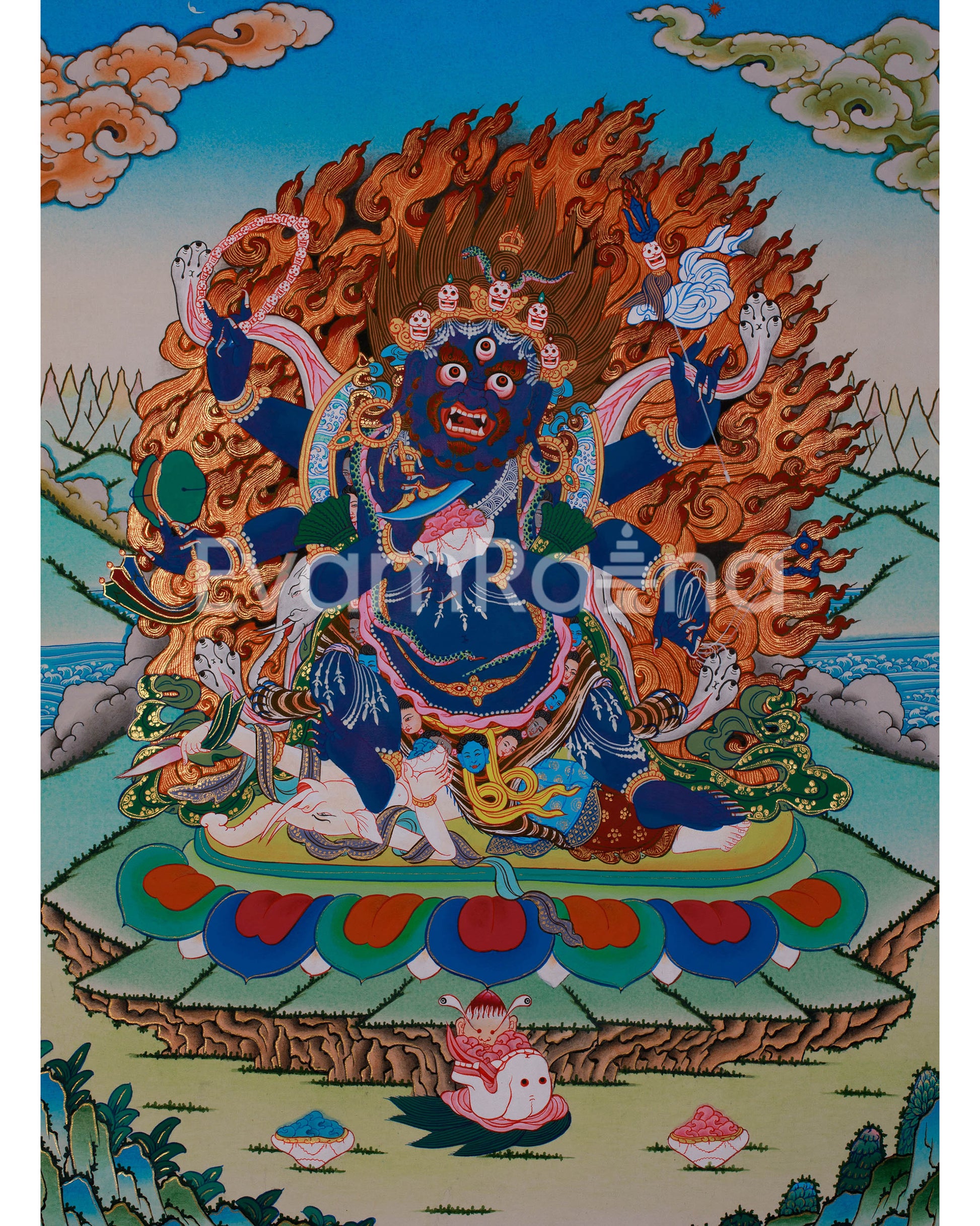 Six Arm Mahakala Thangka