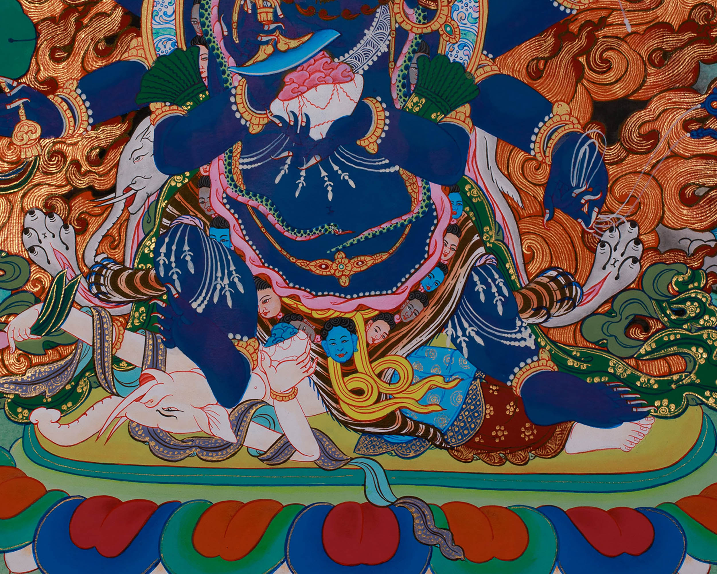 Six Arm Mahakala Thangka | Wrathful Manifestation of The Buddha