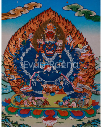 Wrathful Yamantaka Thangka
