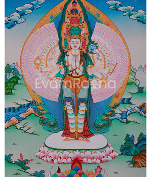 One Thousand Armed Avalokiteshvara Thangka