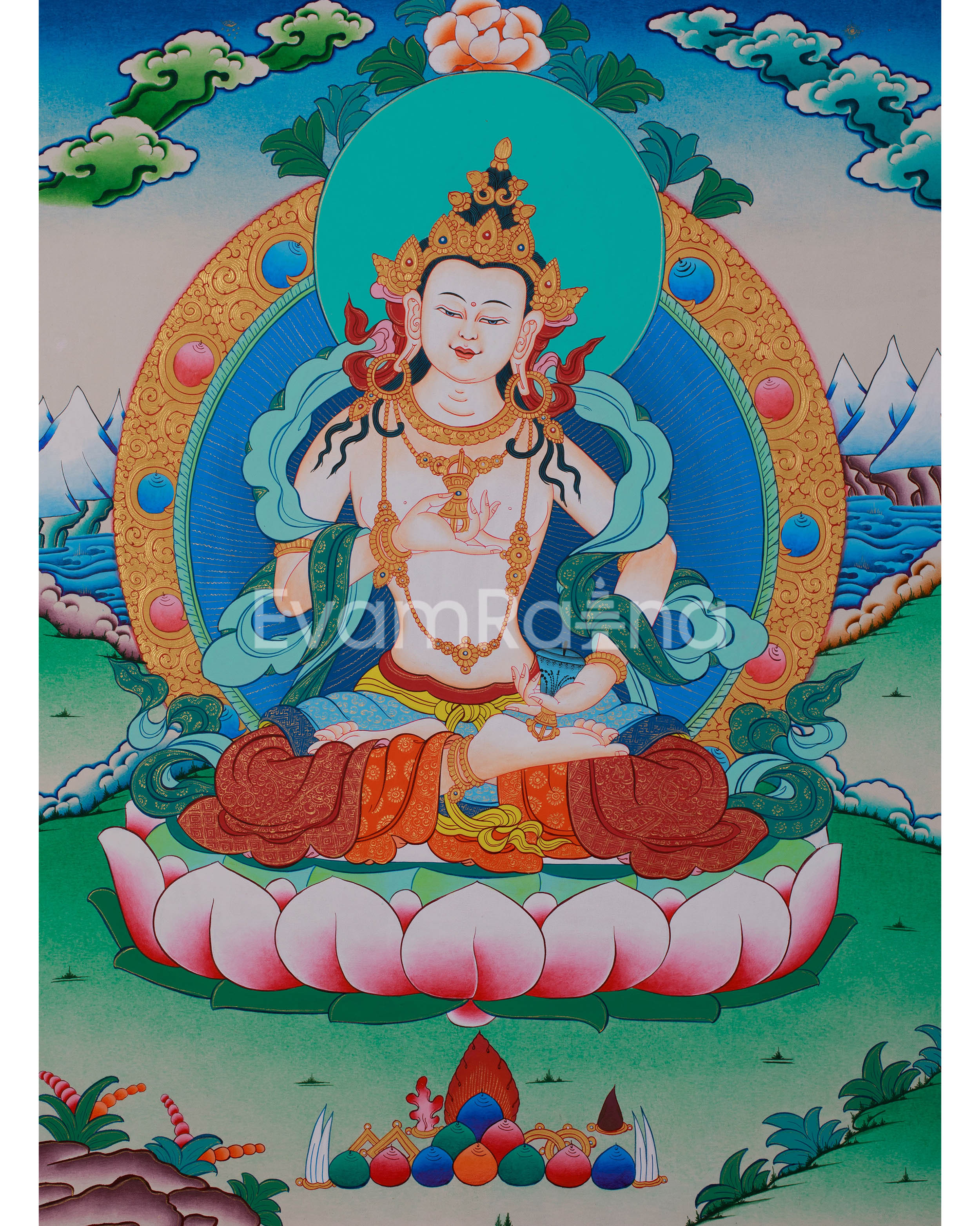 Vajrasattva (Dorje Sempa) Thangka