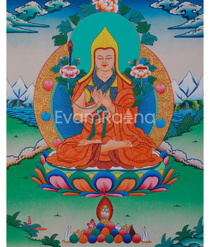 Tsongkhapa Lobzang Drakpa Thangka