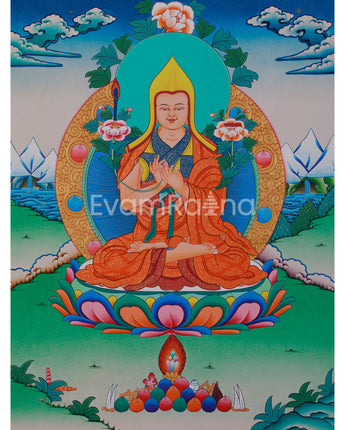 Tsongkhapa Lobzang Drakpa Thangka