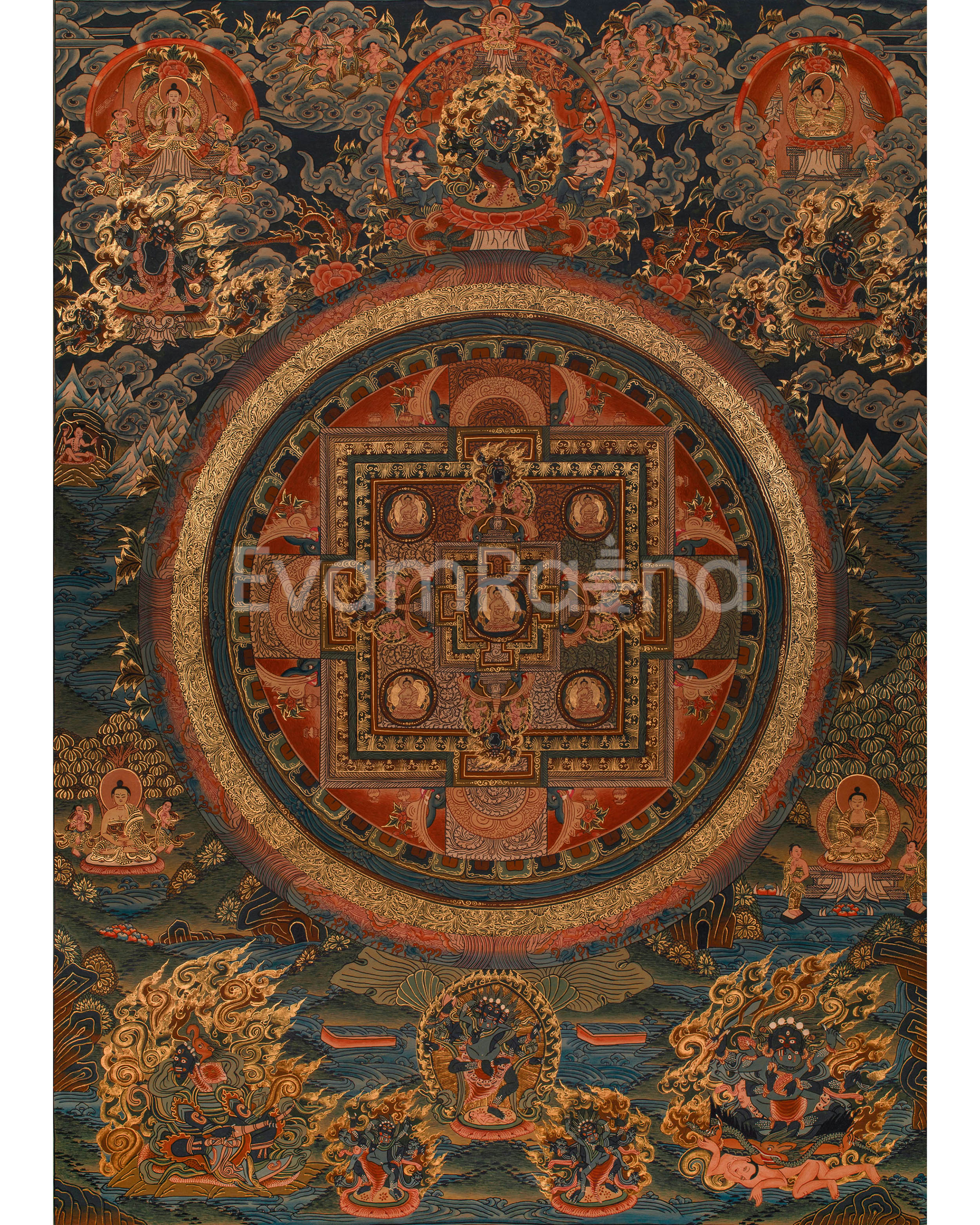 Gautam Buddha Mandala Art 