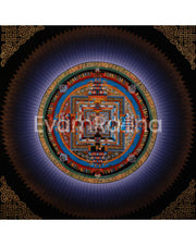 Rainbow Kalachakra Mandala Thangka | The Wheel of Time and Spiritual Awakening