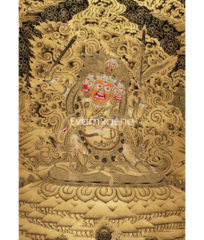 Majestic Chaturbhuja Mahakala Thangka
