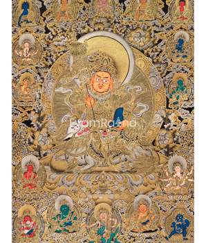 Majestic Vaishravana Thangka