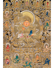 Majestic Vaishravana Thangka