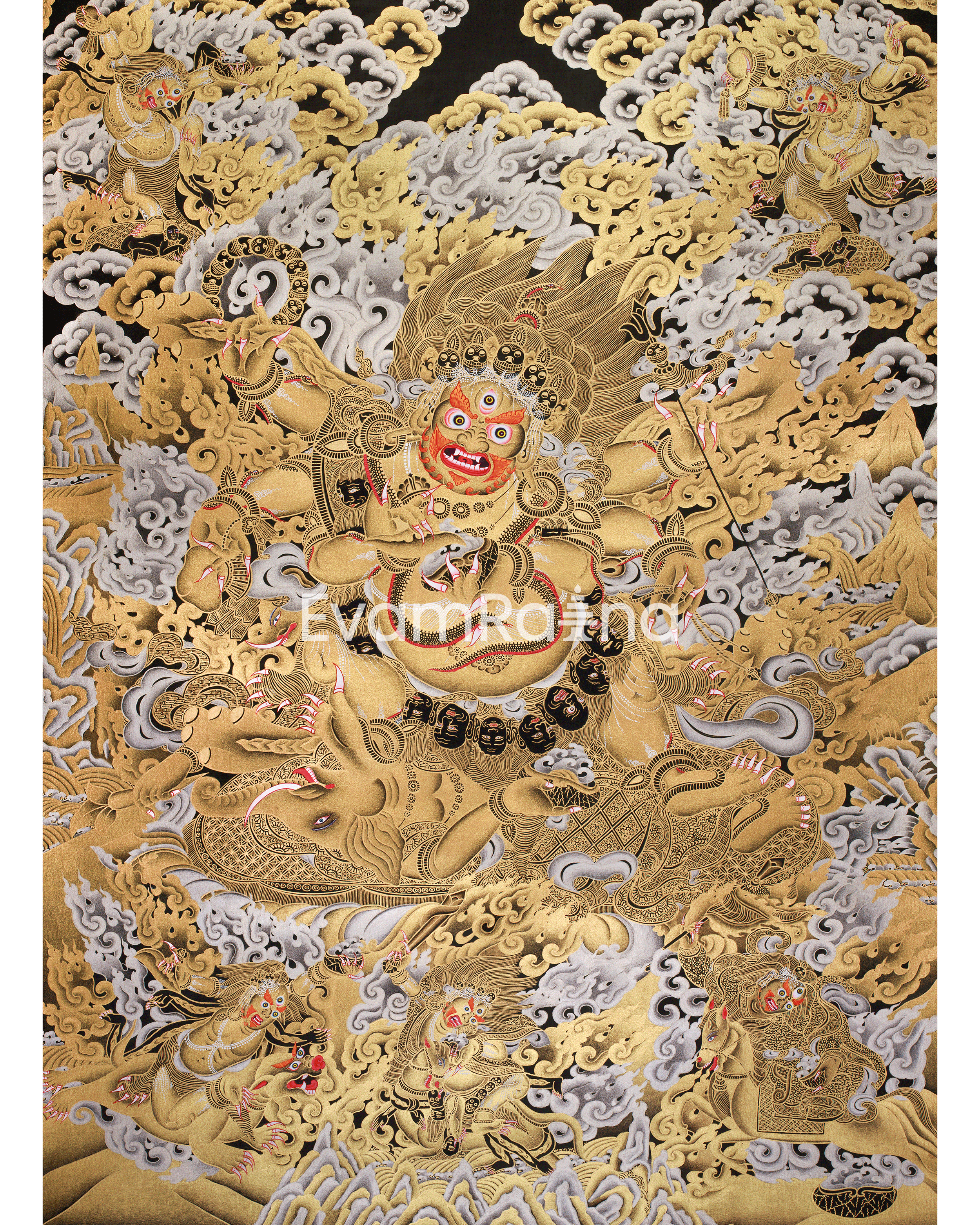 majestic-gold-silver-wrathful-six-armed-mahakala-thangka-protector-of-dharma