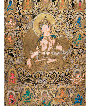 gold-thangka-of-white-tara