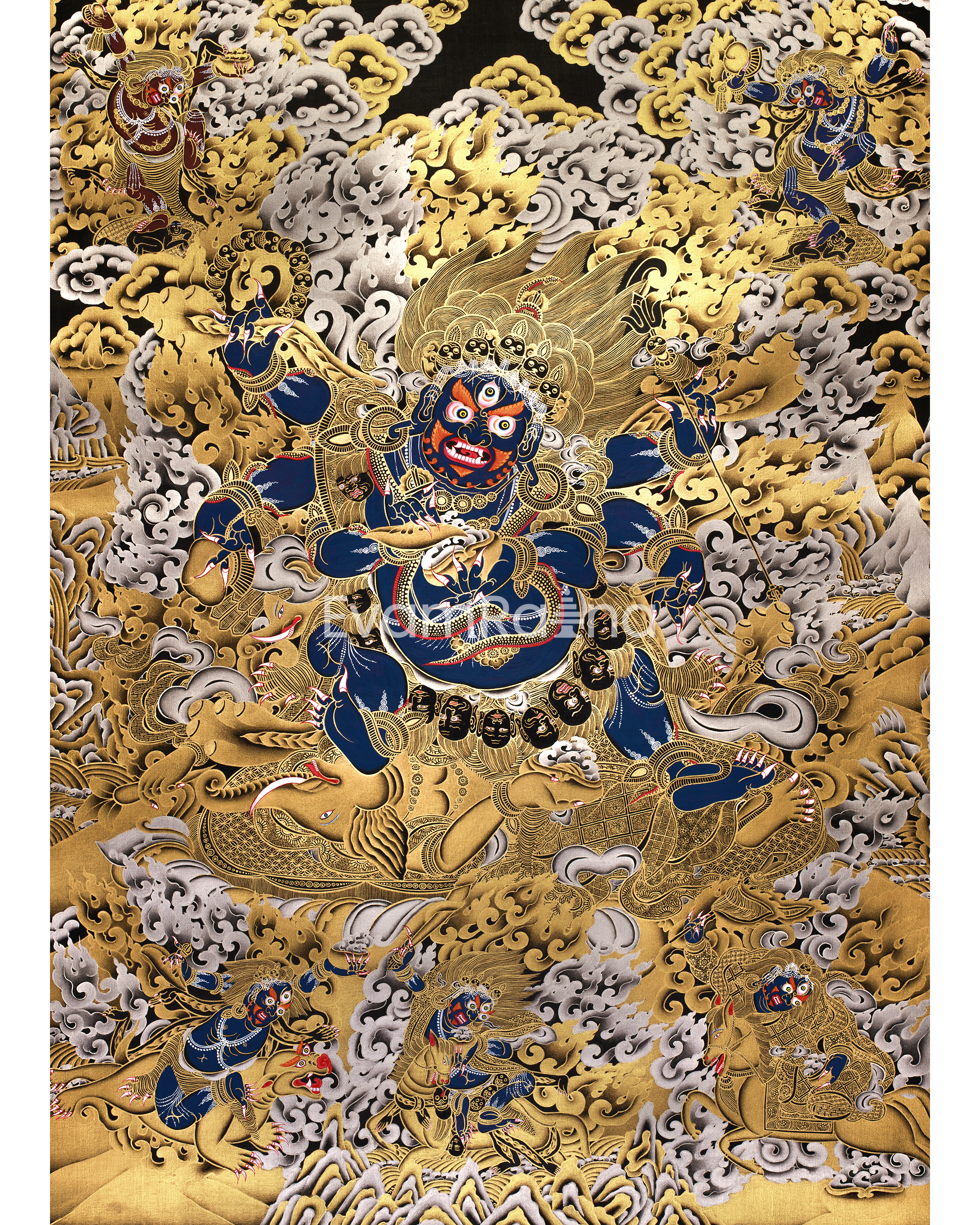fierce-guardian-mahakala-pure-silver-gold-embellishments-the-ultimate-protector-of-the-dharma