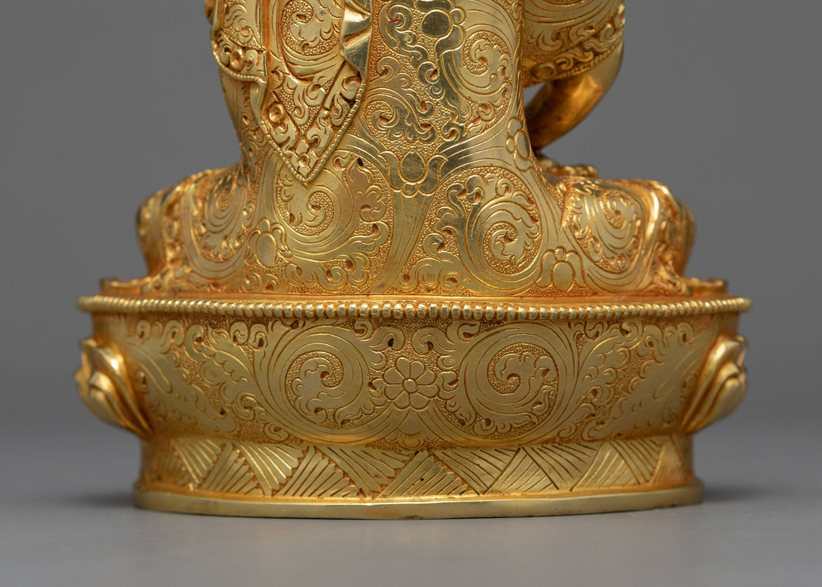 Buddha Amitabha Sculpture | Finley Hand Carved Tibetan Statue