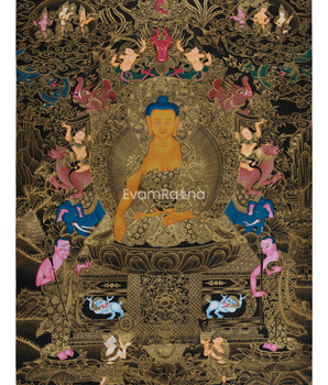imperial-presence-enlightened-teacher-shakyamuni-buddha-opulent-gold-thangka-of-buddha-on-throne