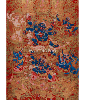 golden-fury-the-mighty-mahakala-protector-in-six-arms-a-powerful-guardian-of-spiritual-enlightenment