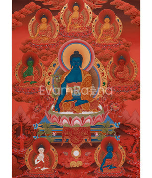 healing-buddha-with-dhyani-buddhas