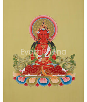 24-Inch Amitayus Buddha Thangka 