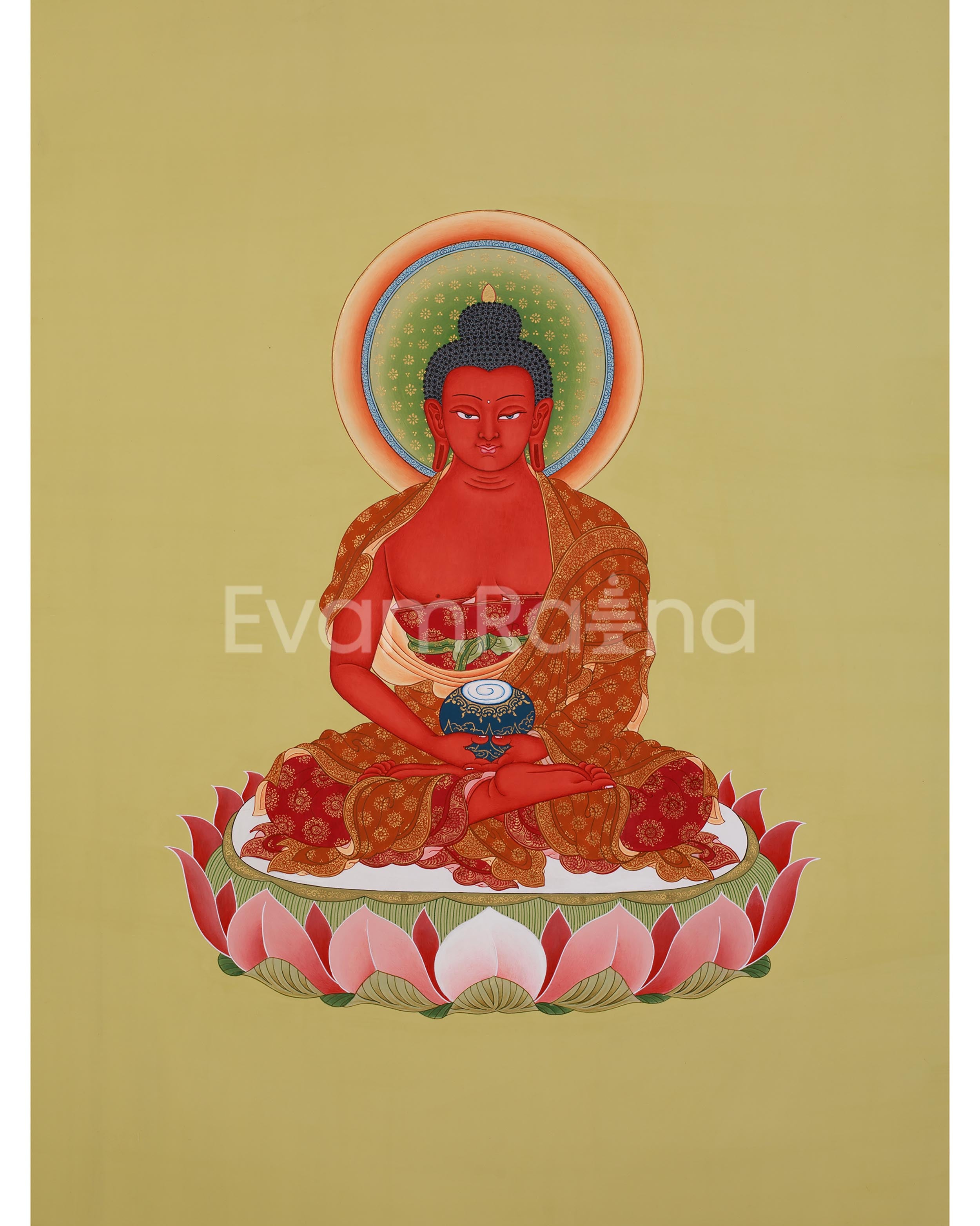 Thangka Of Amitabha Buddha | Infinite Light and Wisdom