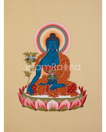 Blue Buddha Thangka