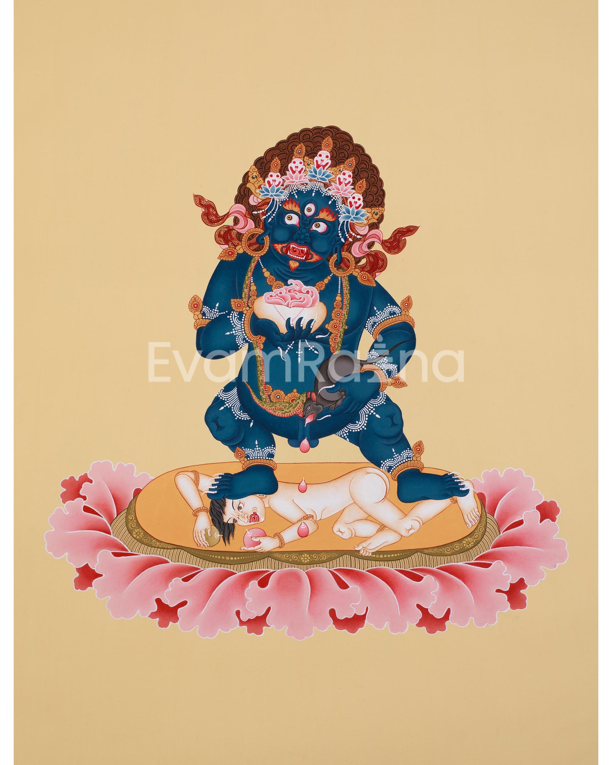 Black Kubera, Dzambhala Thangka