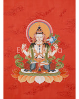 Thangka of Bodhisattva Chenrezig