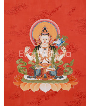 Thangka of Bodhisattva Chenrezig