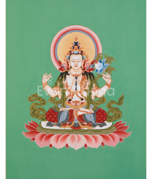 hand-painted-four-armed-chenrezig