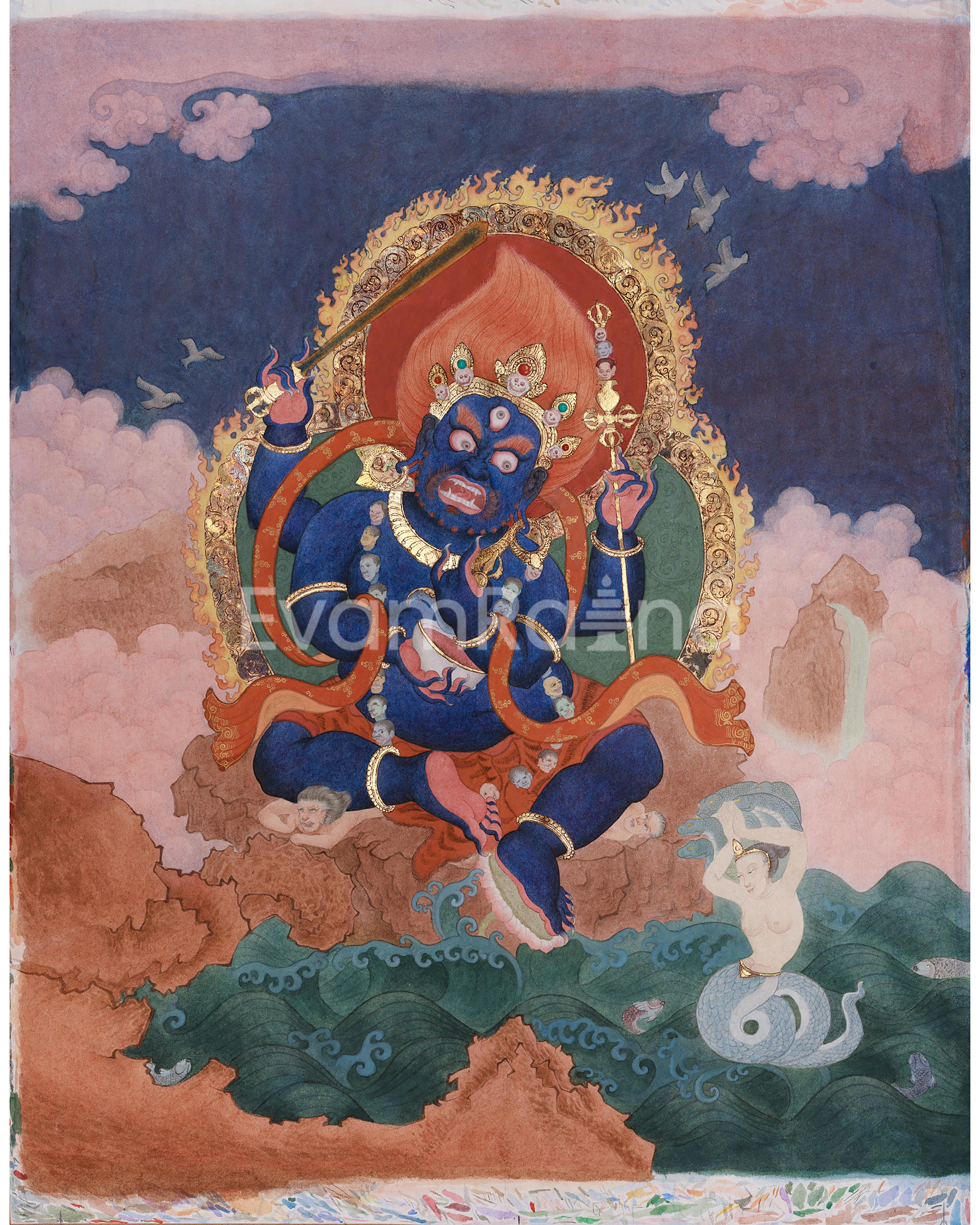 Contemporary Artwork of Chaturbhuja Mahakala