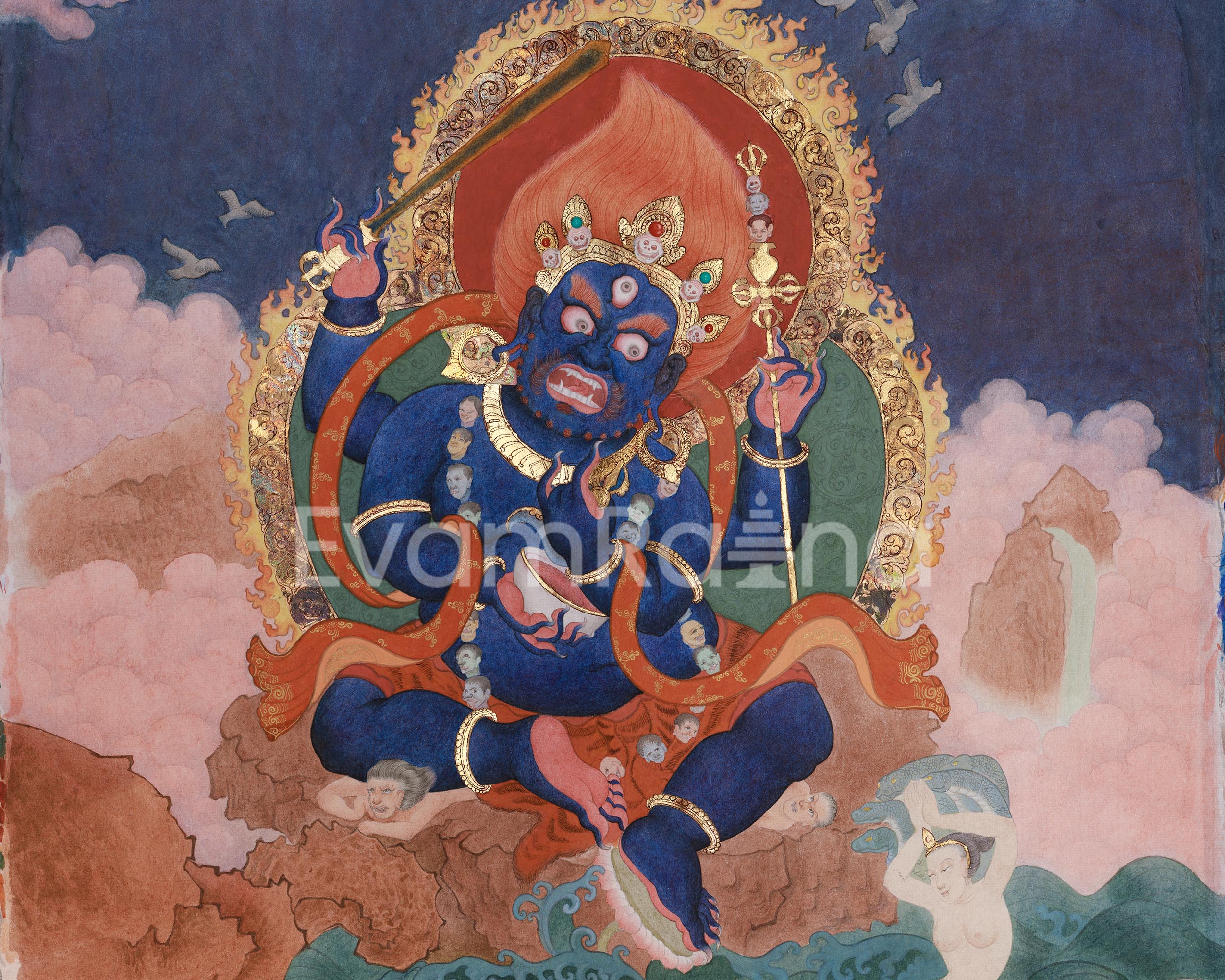 contemporary-artwork-of-chaturbhuja-mahakala