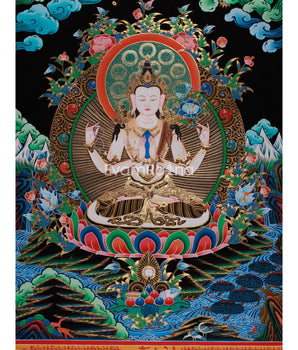 Four Armed Chenrezig Artwork