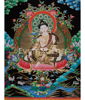 Two Armed Chenrezig Thangka