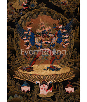 Wrathful Chemchok Heruka with Consort | Deity of Transformation and Liberation