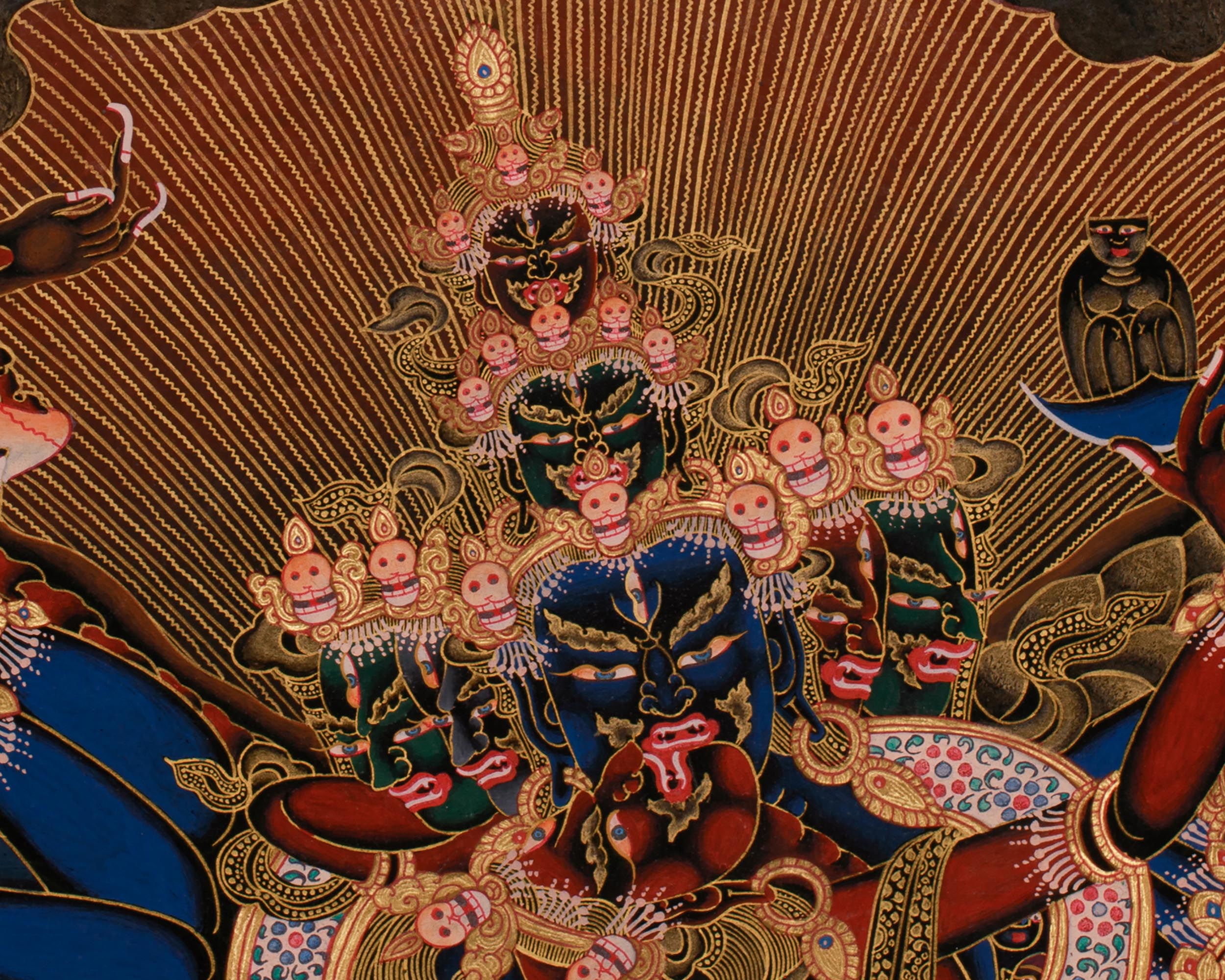 Wrathful Chemchok Heruka with Consort | Deity of Transformation and Liberation