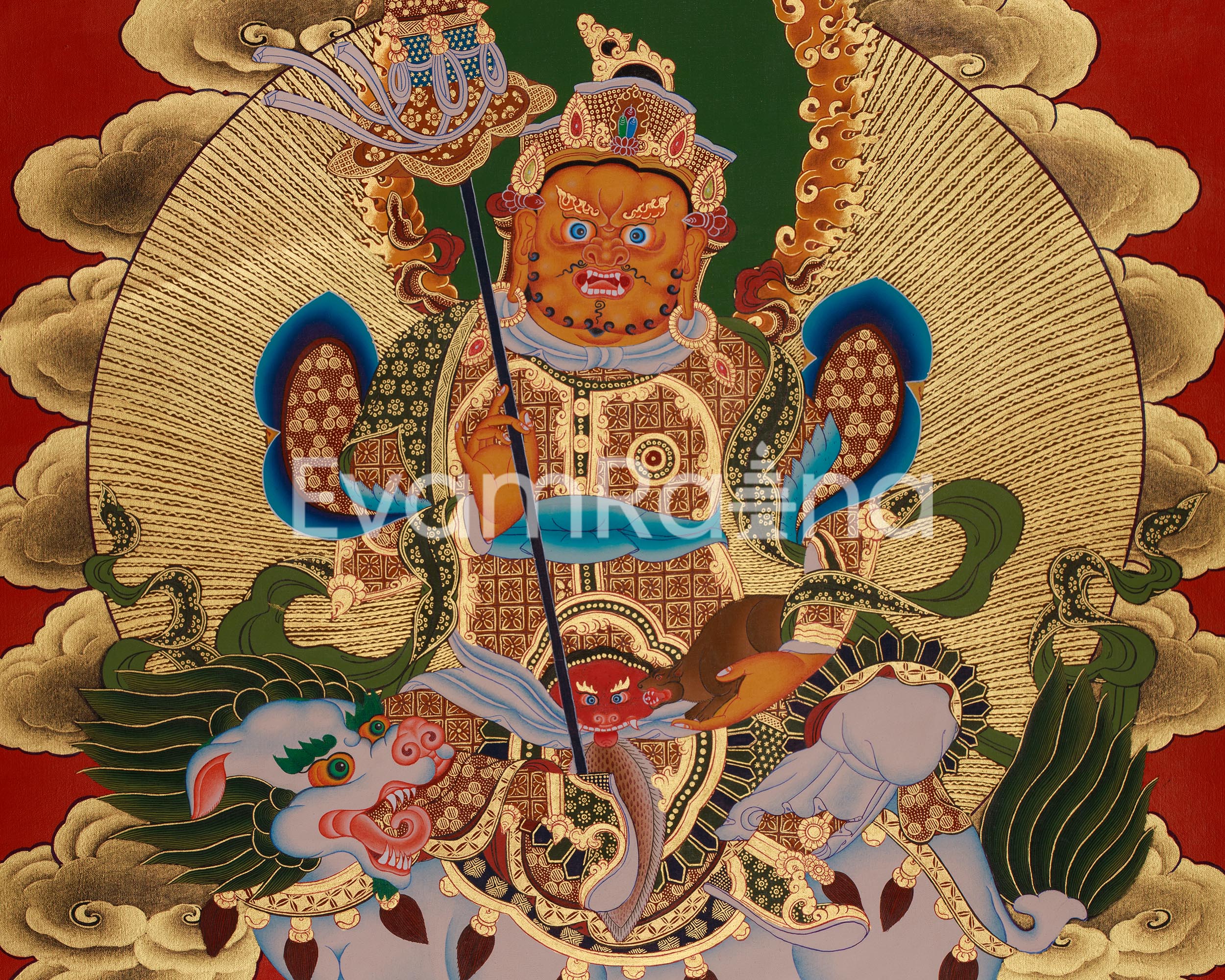 Vaishravana Painting | Guardian King of Wealth and the North
