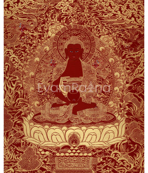 red-amida-buddha-thangka