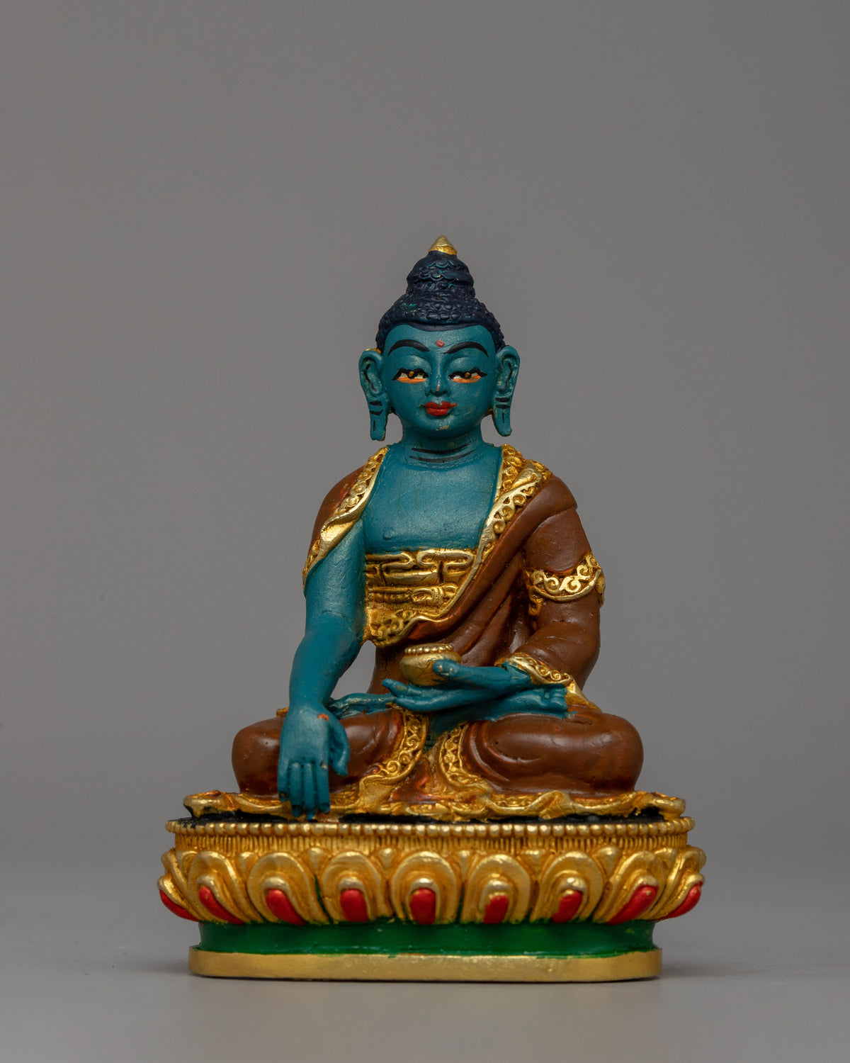 Gold-Plated Shakyamuni Sculpture | Tibetan Buddhist home decor