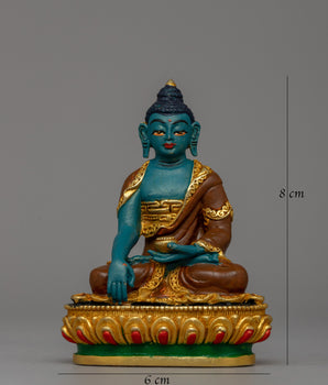 Gold-Plated Shakyamuni Sculpture | Tibetan Buddhist home decor