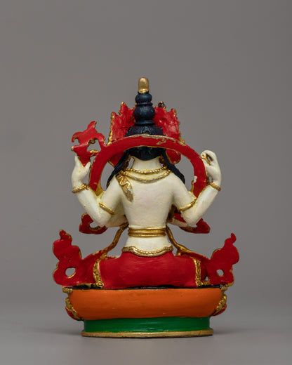 Beautifully handcrafted Chenrezig statue |  Meditation and Altar Decor