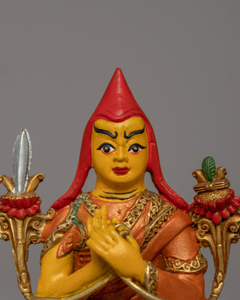 Buddhist Master Tsongkhapa Figurine | Tibetan Guru Ornament