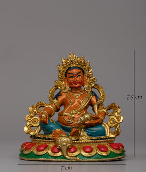 Buddhist Wealth Dzambala Statue | Traditionally Handcarved Figure